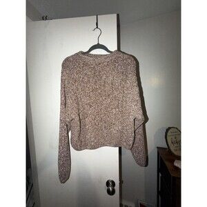 Universal Thread Women's Brown Mix Crew Neck Pullover Sweater